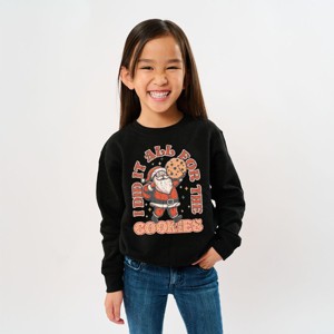 I Did It All For The Cookies Santa - Youth Graphic Sweatshirt - 1 of 3