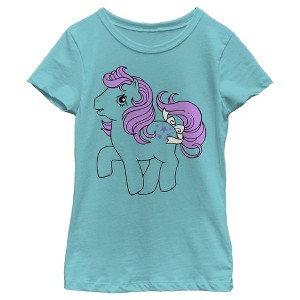 Girl's My Little Pony Blue Belle Cutie Mark T-Shirt - 1 of 4