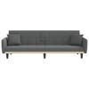 vidaXL Sofa Bed Dark Gray Fabric (100% polyester), plywood, plastic Large - 3 of 4
