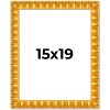 PosterPalooza | 15x19 Bamboo Picture Frame, UV Acrylic, 4 Finishes - Brown, Black, Gold, and Natural - 2 of 4