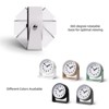 Aoibox Silent Analog Alarm Clock with Quartz Movement, Snooze & Light, Easy to Set for Home, Travel, Office, Compact & Portable (White) - 4 of 4