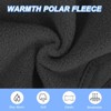 Unique Bargains Polar Fleece Stretchy Winter Running Sweatband with Button Ear Warmer Headband - 3 of 4
