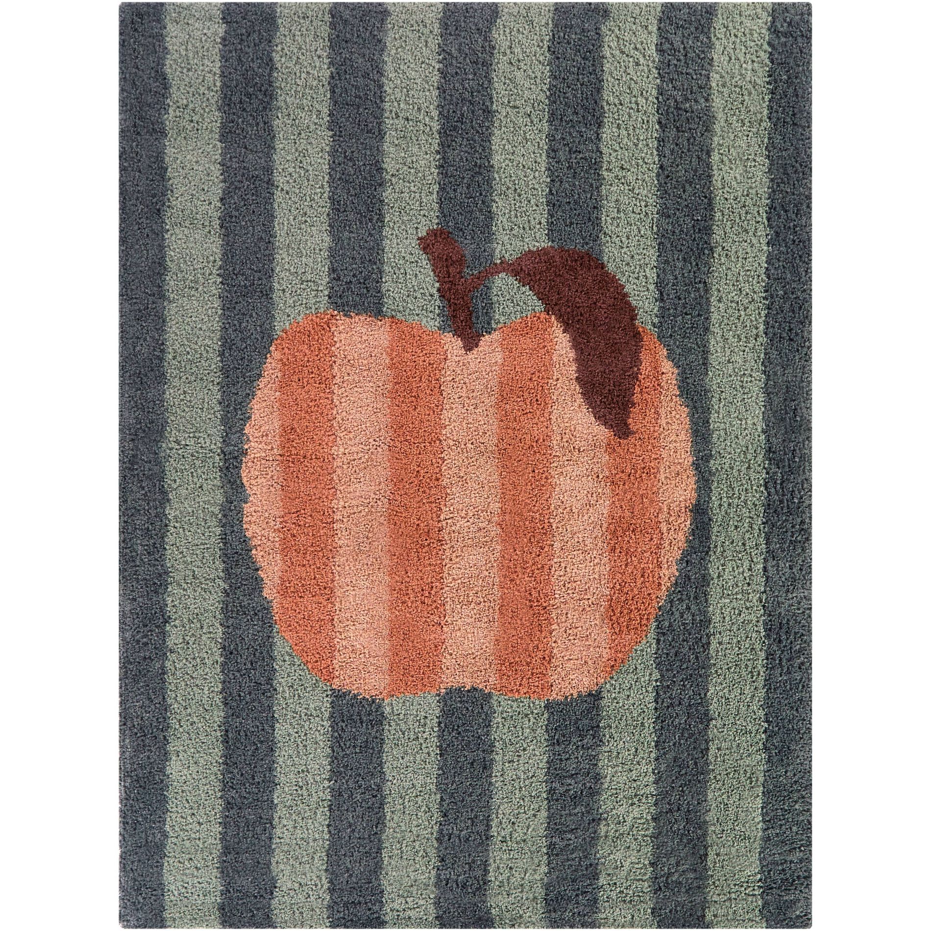Balta Rugs 3'11"x5'7" Apple Striped Plush Shag Area Rug Blue
