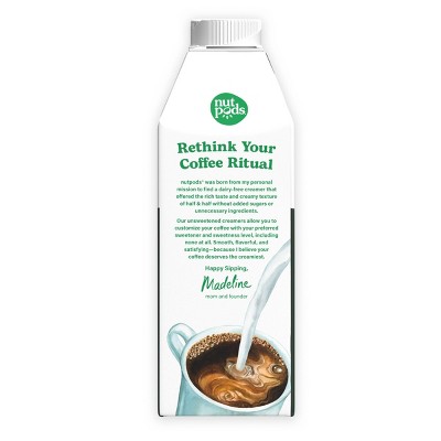 nutpods Unsweetened Pistachio Coffee Creamer - 25.4 fl oz