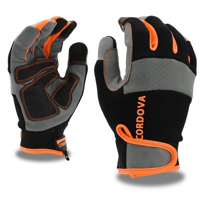 Cordova 5618 Ruffian Rubber Dipped Glove, Jersey Lining, Orange Crinkle  Finish, Standard quality, Supported - Dozen