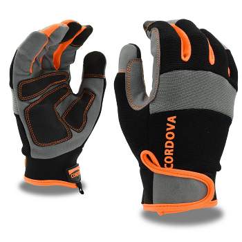 Cordova Safety Products L Synthetic Leather with Reinforced Palm Orange