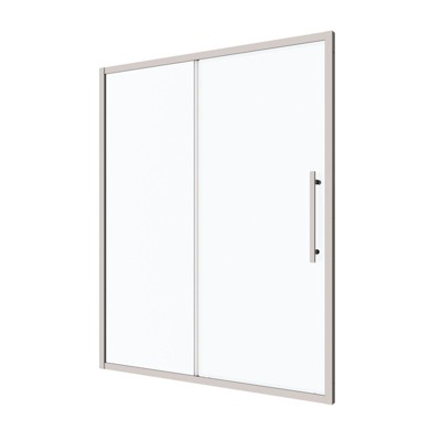 Chrome 44-48"W x 72"H Sliding Shower Door with Tempered Glass