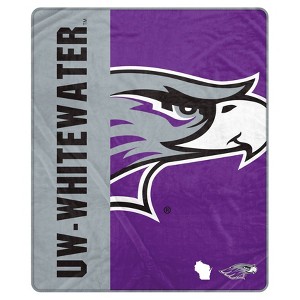 NCAA Wisconsin Whitewater Warhawks Ultra Soft Tailgate Throw Blanket - 1 of 2