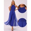 Allegra K Women's Sleeveless Halter Neck Belted Elegant Wedding Cocktail Dressy Jumpsuits - image 2 of 4