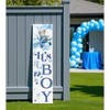 HomeRoots 36" Blue And White Solid Wood New Baby Porch Sign - 2 of 4