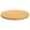 vidaXL Table Top Ø11.8"x1" Bamboo - 2 of 4