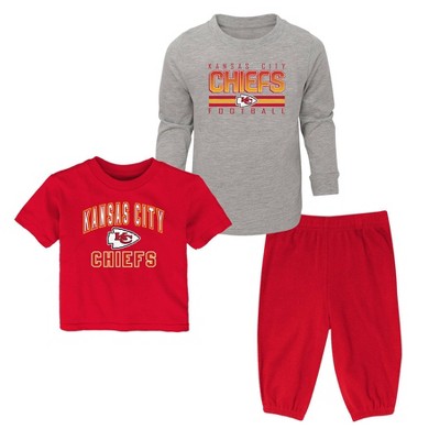 Nfl Kansas City Chiefs Toddler Boys' Poly Fleece Hooded Sweatshirt : Target