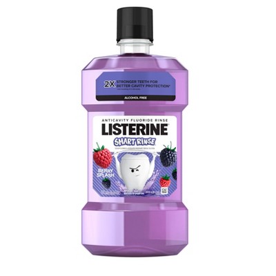 Listerine Smart Rinse Mouthwash Berry Splash 16 9 Fl Oz Target