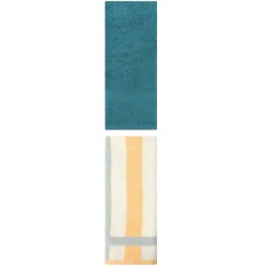 REGALWOVEN Cotton Absorbent Soft Decorative Hand Towels 13" x 30"/13" x 29" 2 Pcs - 1 of 4