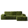 XIZZI Modular Left/Right Chaise Sectional Sofa, Quick-Ship Synthetic Leather or 4 Shimmer Fabric | Zero Assembly | High Density Foam & Pocket Springs - 3 of 4