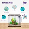 JumblPets Starter Fish Aquarium Kit, Beginner Glass Fish Tank Kit w/LED Lighting & More (2 Gallon) - image 2 of 4