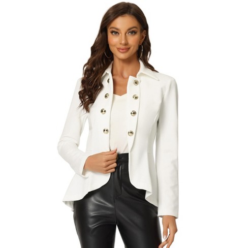 White military jacket clearance womens