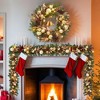 Pre-Lit Christmas Garland, 6 Ft Artificial Christmas Garland with Pine Cones - 4 of 4