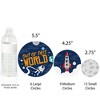 Big Dot of Happiness Blast Off to Outer Space - Rocket Ship Baby Shower or Birthday Party Giant Circle Confetti - Party Décor - Large Confetti 27 Ct - 3 of 4