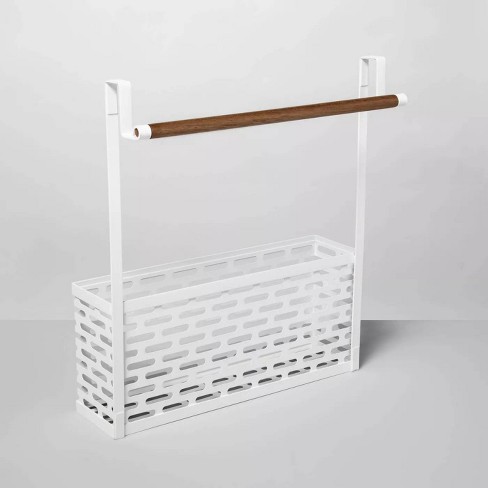 Portsmouth Home 5-Foot Over The Door Storage Rack, White