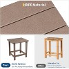 HDPE Square Outdoor Side Table,Weather Resistant & Easy Assembly Patio End Tables,Durable Small Patio Table for Beach,Pool,Garden, Balcony, Porch - 4 of 4