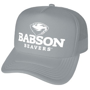 Babson College Primary Logo Foam Trucker Cap Grey Os - 1 of 4