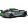 Shelby Mustang GT500 Fast Track Gray Metallic with Neon Green Stripes 1/43 Diecast Model Car by Solido - 3 of 4