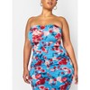 Rebdolls Women's Gianna Floral Ruched Bodycon Maxi Dress - 4 of 4
