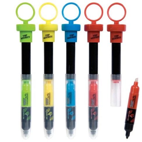 Top Secret 5-in-1 Spy Pens (4 Pack) - Invisible Ink, Decoder, Magnifier, Hidden Compartment - image 1 of 3