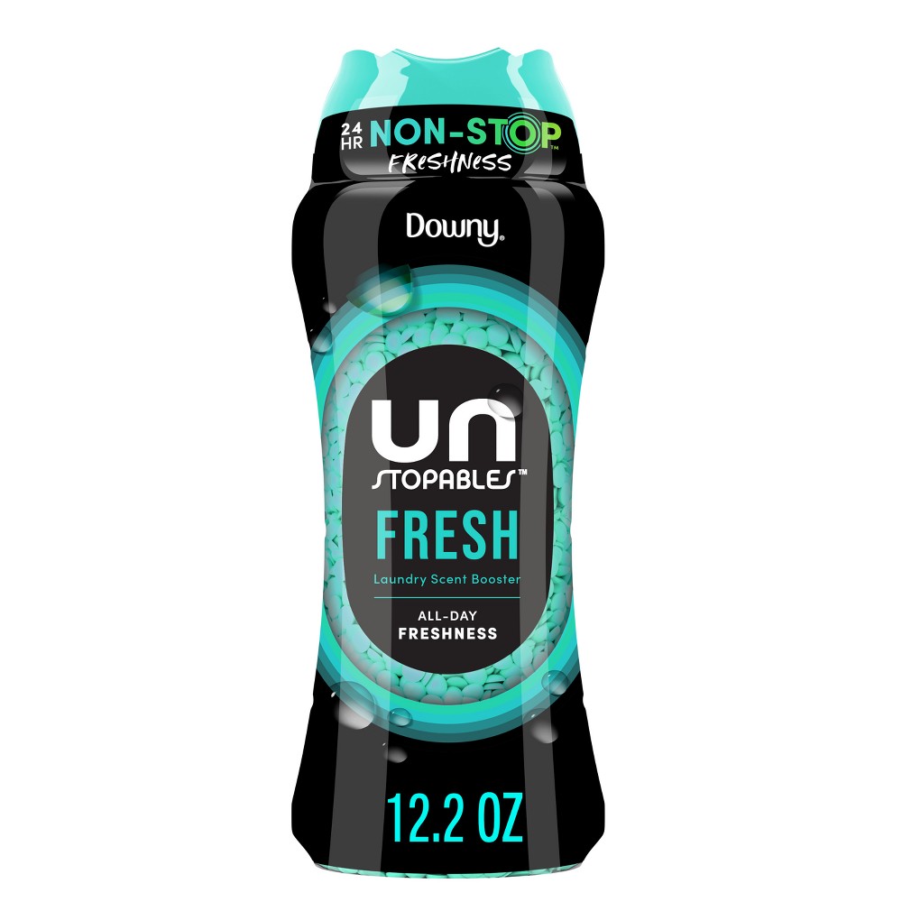 Downy Fresh Scent Unstopables In-Wash Laundry Scent Booster Beads - 12.2oz: Bleach-Free, High Efficiency, Spill-Resistant Lid