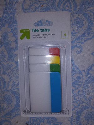 Post-it Lined Tabs, 1 X 1-7/10 Inches, Green, Blue, Red, 22 Tabs Per Color,  Pack Of 66 : Target