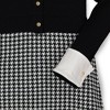 Hope & Henry Girls' Button Front Sweater Dress with Collar (Black Houndstooth, 3-6 Months) - 3 of 4