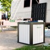 50 Gallon Resin Deck Box, Lockable Waterproof Ourdoor Storage Container for Pool Accessories, Patio and Garden Tools - 2 of 4