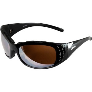 Global Vision Eyewear Marilyn 2 Plus Safety Motorcycle Glasses with Brown Mirror Lenses - 1 of 4