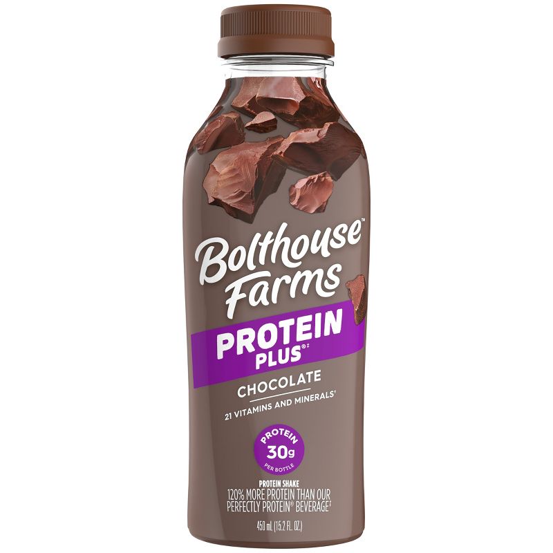 Bolthouse Farms Chocolate Protein Plus Shake - 15.2oz, 1 of 5