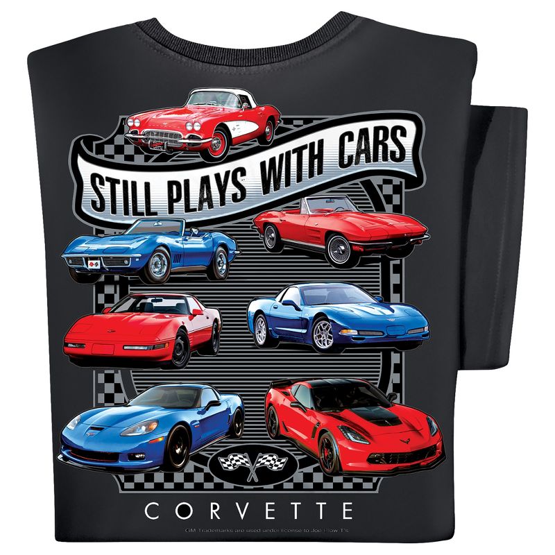 Collections Etc Chevy or Ford Still Plays with Cars Short Sleeve Graphic Tee, 1 of 6