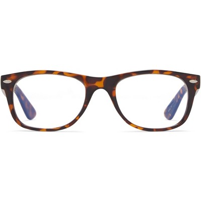 ICU Eyewear Screen Vision Blue Light Filtering Rectangular Glasses - Dark Tortoise