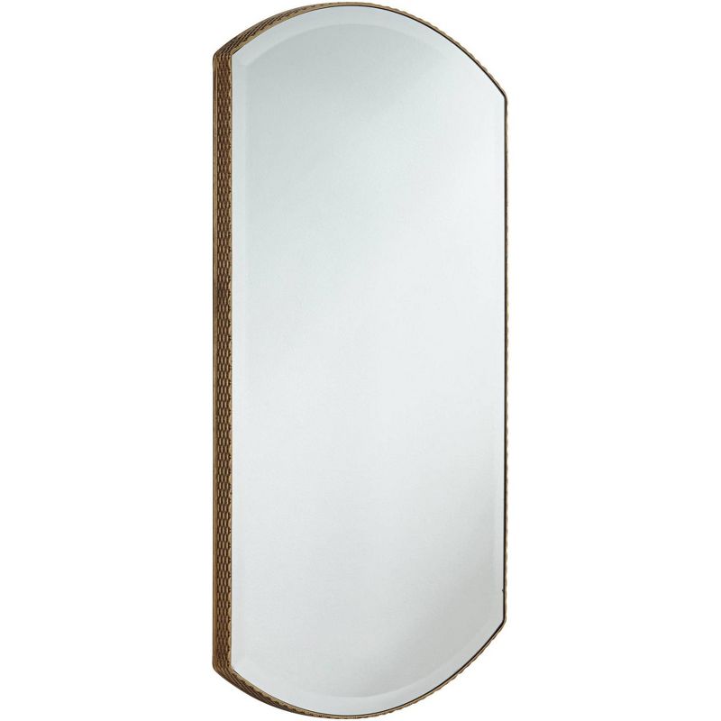 Noble Park Arch Rectangular Vanity Wall Mirror Farmhouse Rustic Beveled Edge Distressed Gold Frame 24" Wide for Bathroom Bedroom Living Room House, 5 of 8