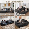 Belord 108" Cloud Sectional Couch with L-Shape Chaise, Plush Corduroy Fabric Upholstered Couches Modern Modural Sofa, No Assembly Required - 3 of 4