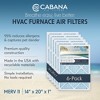 Cabana Air Filters 6 Pack Home HVAC Furnace Air Filters, Capture Unwanted Particles with Pleated Design, MERV 11, 14 x 20 x 1, White - 2 of 4