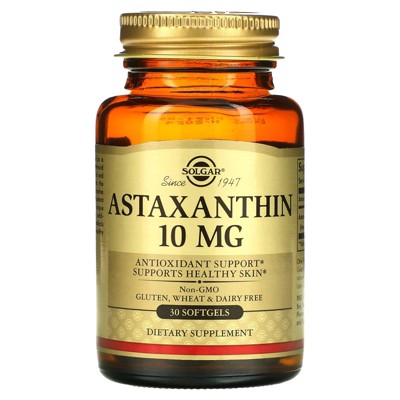 Solgar Astaxanthin, 10 mg, 30 Softgels