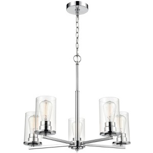 Millennium Lighting Verlana 5 - Light Chandelier in  Chrome - 1 of 2