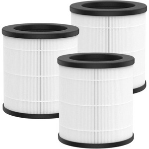 Nispira M02 Replacement Filter for MOOKA Air Purifier M02 True HEPA Activated Carbon 3-in-1 Removes Dust Odor VOCs, 3 Packs - 1 of 4