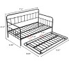 NicBex Twin Size Daybed Metal Frame Morden Daybed with Trundle Sleeper Sofa with Flexible Bed for Living Room - 2 of 4