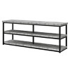 INFURNIC TV Stands and Consoles Ashlar TV Stand with Multi Storage Racks for Living Room Organization, Grey, 17"*63"*25" - 2 of 4