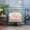 Nordlys Metal and Velvet Lounge Chair Modern Design Style Upholstery Living Room - 2 of 4