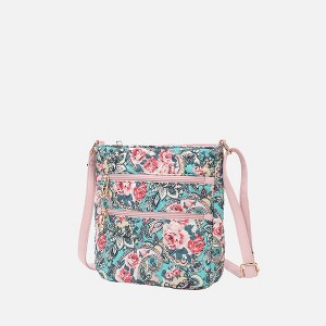 MKF Collection Lainey Quilted Cotton Botanical Pattern Women’s Crossbody Bag by Mia K - 1 of 4