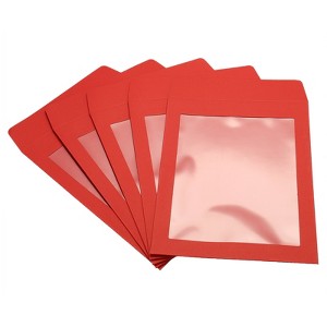 Unique Bargains Mailing Statement Photos Catalogs Full Face Window Clear Single Sided Envelopes - 1 of 4