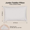 KeaBabies Jumbo Toddler Pillow with Pillowcase, 14X20 Soft Organic Toddler Pillows for Sleeping, Kids Travel Pillow - 3 of 4