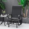 Outsunny Gliding Lounger Chair, Outdoor Swinging Chair with Smooth Rocking Arms and Lightweight Construction for Patio Backyard - 2 of 4